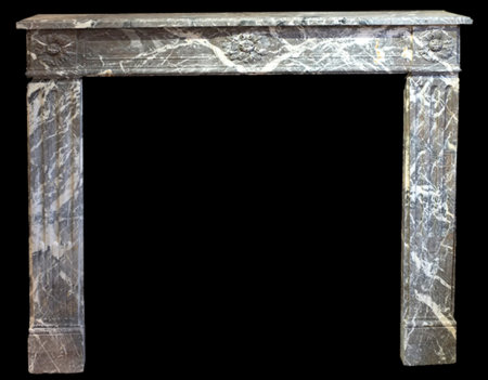 cheminée ancienne d'époque L XVI marbre Royal L 132 x H 112 cm L XVI period fireplace in Royal marble